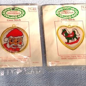 Vintage Santa's Workbench Craft Ornament Kits